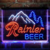 Rainier Club Mountain 3-Color LED Sign Man Cave Home Bar Pub Decor