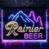 Rainier Club Mountain 3-Color LED Sign Man Cave Home Bar Pub Decor