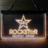 Rockstar Energy Drink Double Star Home Bar Neon Light LED Sign Man Cave Decor