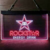 Rockstar Energy Drink Double Star Home Bar Neon Light LED Sign Man Cave Decor