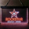 Rockstar Energy Drink Double Star Home Bar Neon Light LED Sign Man Cave Decor