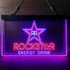 Rockstar Energy Drink Double Star Home Bar Neon Light LED Sign Man Cave Decor