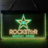 Rockstar Energy Drink Double Star Home Bar Neon Light LED Sign Man Cave Decor