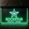 Rockstar Energy Drink Double Star Home Bar Neon Light LED Sign Man Cave Decor