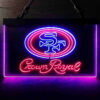 San Francisco 49ers Crown Royal LED Sign Man Cave Home Bar Pub Decor