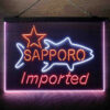 Sapporo 3-Color LED Sign Man Cave Home Bar Pub Decor