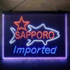 Sapporo 3-Color LED Sign Man Cave Home Bar Pub Decor