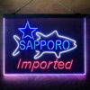 Sapporo 3-Color LED Sign Man Cave Home Bar Pub Decor