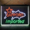 Sapporo 3-Color LED Sign Man Cave Home Bar Pub Decor