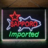 Sapporo 3-Color LED Sign Man Cave Home Bar Pub Decor