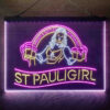 St Paul Girl 3-Color LED Sign Man Cave Home Bar Pub Decor