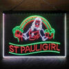 St Paul Girl 3-Color LED Sign Man Cave Home Bar Pub Decor