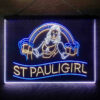 St Paul Girl 3-Color LED Sign Man Cave Home Bar Pub Decor