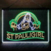 St Paul Girl 3-Color LED Sign Man Cave Home Bar Pub Decor