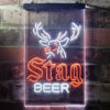 Stag Deer Head LED Sign Man Cave Home Bar Pub Decor