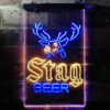 Stag Deer Head LED Sign Man Cave Home Bar Pub Decor