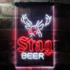 Stag Deer Head LED Sign Man Cave Home Bar Pub Decor