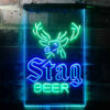 Stag Deer Head LED Sign Man Cave Home Bar Pub Decor