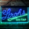 Strohs On Tap LED Sign Man Cave Home Bar Pub Decor