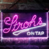 Strohs On Tap LED Sign Man Cave Home Bar Pub Decor