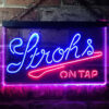 Strohs On Tap LED Sign Man Cave Home Bar Pub Decor