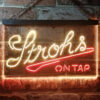 Strohs On Tap LED Sign Man Cave Home Bar Pub Decor