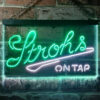 Strohs On Tap LED Sign Man Cave Home Bar Pub Decor