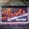 Strohs On Tap LED Sign Man Cave Home Bar Pub Decor