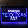 Texas Dos Equis LED Sign Home Bar Decor