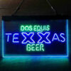 Texas Dos Equis LED Sign Home Bar Decor