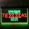 Texas Dos Equis LED Sign Home Bar Decor