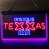 Texas Dos Equis LED Sign Home Bar Decor