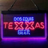 Texas Dos Equis LED Sign Home Bar Decor