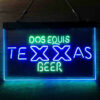 Texas Dos Equis LED Sign Home Bar Decor