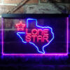 Texas Lone Star LED Sign Man Cave Home Bar Pub Decor