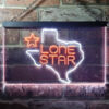 Texas Lone Star LED Sign Man Cave Home Bar Pub Decor