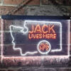 Washington Jack Daniel LED Sign Man Cave Home Bar Pub Decor