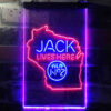 Wisconsin Jack Daniel LED Sign Man Cave Home Bar Pub Decor