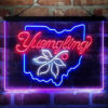 Yuengling Ohio State Buckeye 3-Color LED Sign Man Cave Home Bar Pub Decor