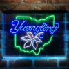 Yuengling Ohio State Buckeye 3-Color LED Sign Man Cave Home Bar Pub Decor