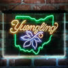 Yuengling Ohio State Buckeye 3-Color LED Sign Man Cave Home Bar Pub Decor