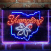 Yuengling Ohio State Buckeye 3-Color LED Sign Man Cave Home Bar Pub Decor