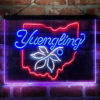 Yuengling Ohio State Buckeye 3-Color LED Sign Man Cave Home Bar Pub Decor