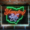 Yuengling Ohio State Buckeye 3-Color LED Sign Man Cave Home Bar Pub Decor