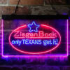 ZiegenBock Amber Only Texans Get it LED Sign Home Bar Decor