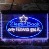 ZiegenBock Amber Only Texans Get it LED Sign Home Bar Decor