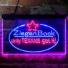 ZiegenBock Amber Only Texans Get it LED Sign Home Bar Decor