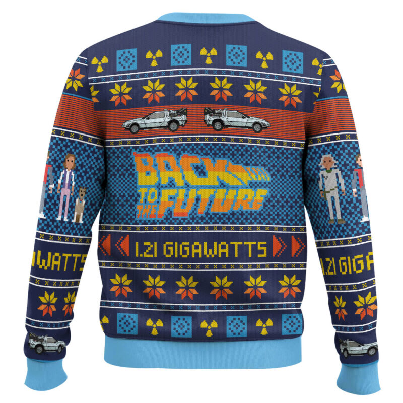 Hooktab 1.21 Gigawatts Back To The Future Ugly Christmas Sweater Hooktab 1.21 Gigawatts Back To The Future Ugly Christmas Sweater