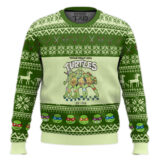 Hooktab 1984 Teenage Mutant Ninja Turtles Ugly Christmas Sweater