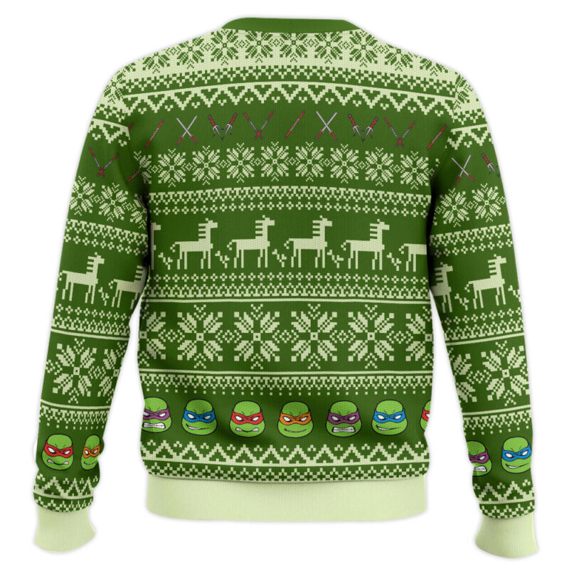 Hooktab 1984 Teenage Mutant Ninja Turtles Ugly Christmas Sweater Hooktab 1984 Teenage Mutant Ninja Turtles Ugly Christmas Sweater